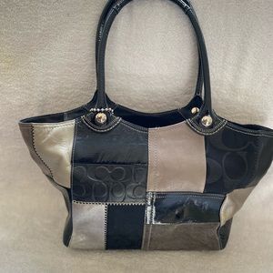 Authentic Coach patchwork bag,gently used, excellent condition